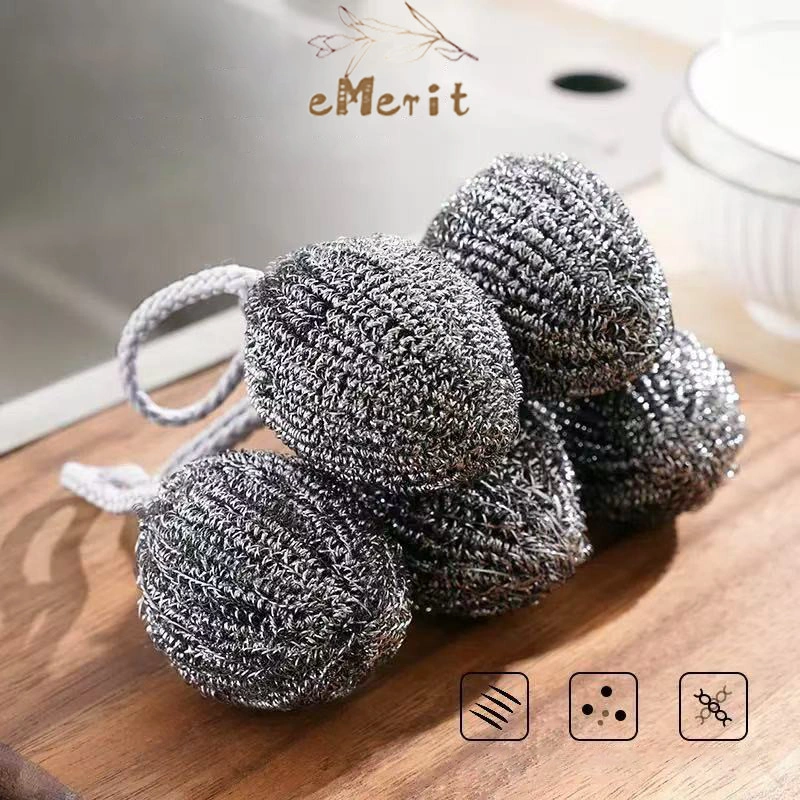 Spons Kawat Baja Pembersih Peralatan Dapur / Sabut Kawat Cuci Piring Stainless Steel Anti Karat Serbaguna Dishwashing Wire Spon