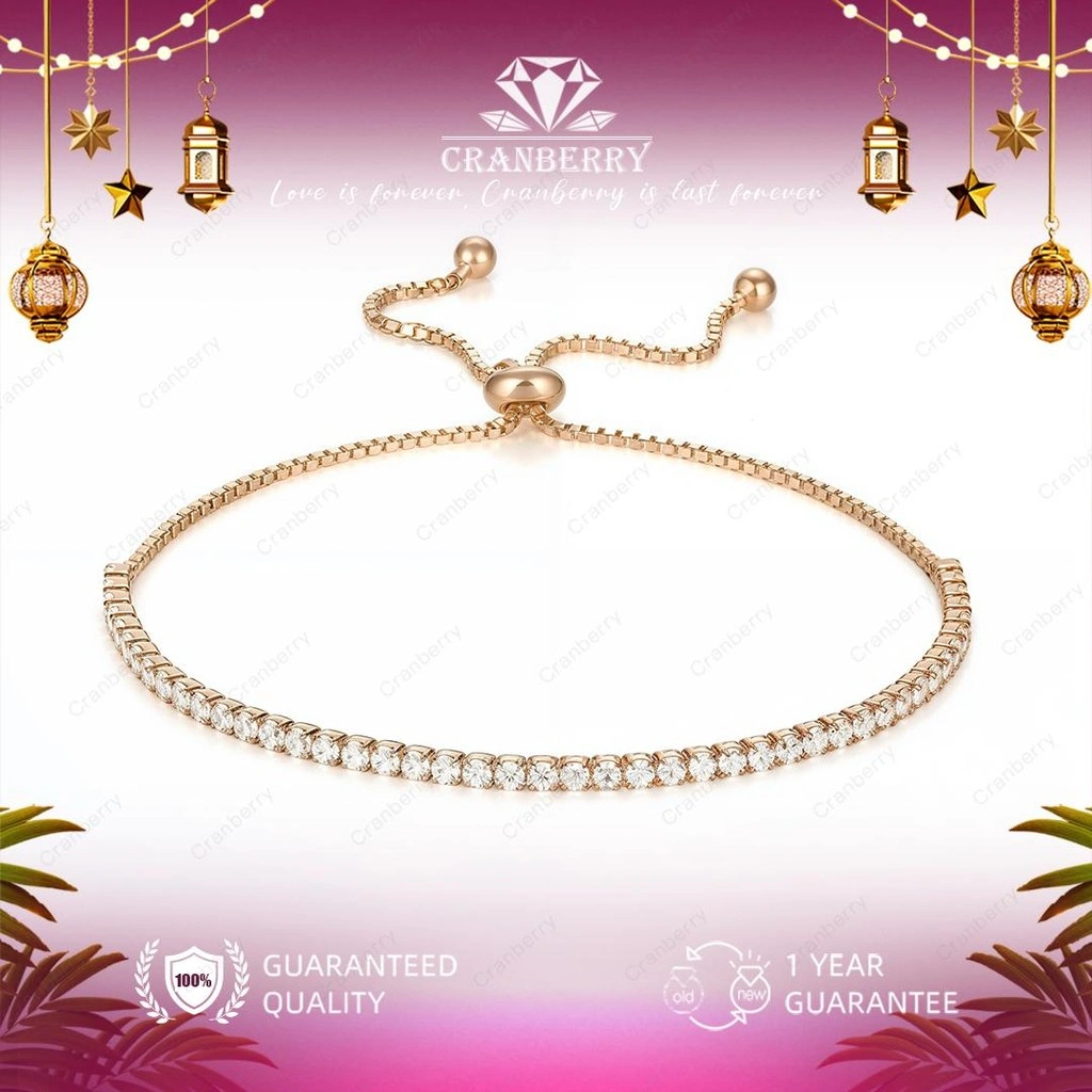 Gelang Bracelet Perhiasan Wanita Fashion Tangan Bangle Untuk Tunangan Lamaran Gift Kado Pacar Istri Cewek Couple Pasangan Wanita High Quality Grade VVS1 5A Store Anti Karat Luntur Berubah Garansi 1 Tahun B17