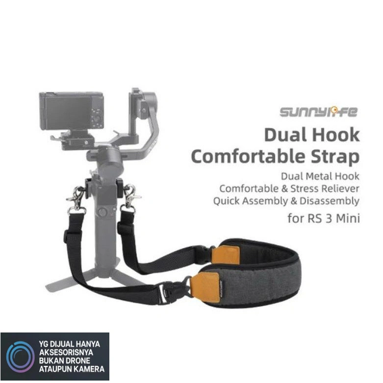 Sunnylife Dual Hook Strap Stress Reliever Shoulder Belt DJI RS 3 Mini