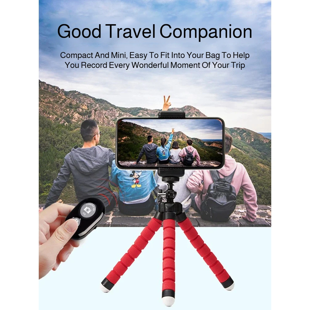 [24H Pengiriman Cepat]  Octopus Mini Tripod Flexible + Holder Smartphone  Foldable Kamera /Pendukung Ponsel Cacing Gurita Anti /Pendukung Ponsel Cacing Gurita Multifungsi/Action Cam Gopro Stand/octopus Phone Holder /stand Holder Hp
