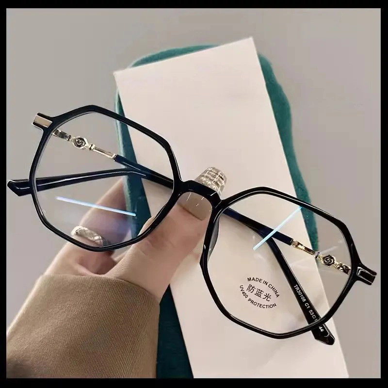 Kacamata Minus Fashion Korea Anti Blue Light anti Radiasi Smartphone dan Laptop Model Cat Eye Zhijing 8821 kacamatamu.murah
