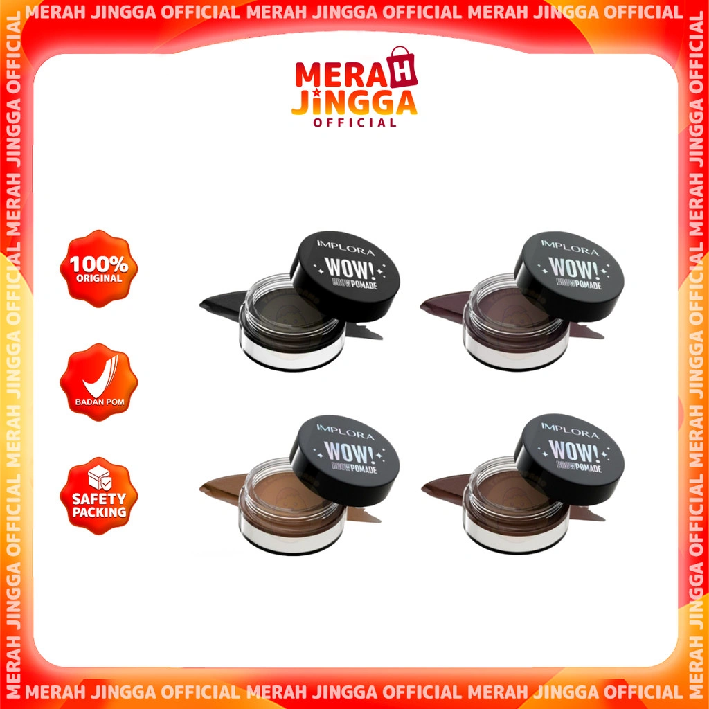 Implora Wow Brow Pomade | Merah Jingga Official