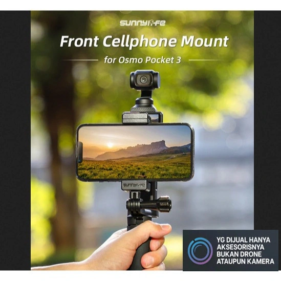 Sunnylife Front Phone Holder Mount Bracket DJI Osmo Pocket 3