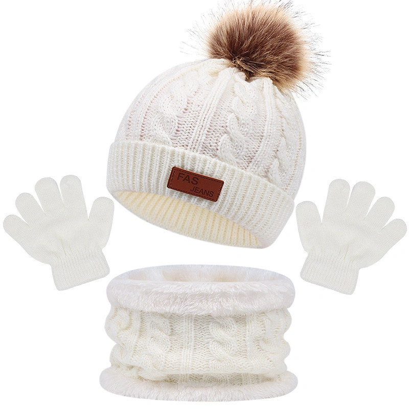 Winter 3 in 1 Children's Hat Scarf Gloves