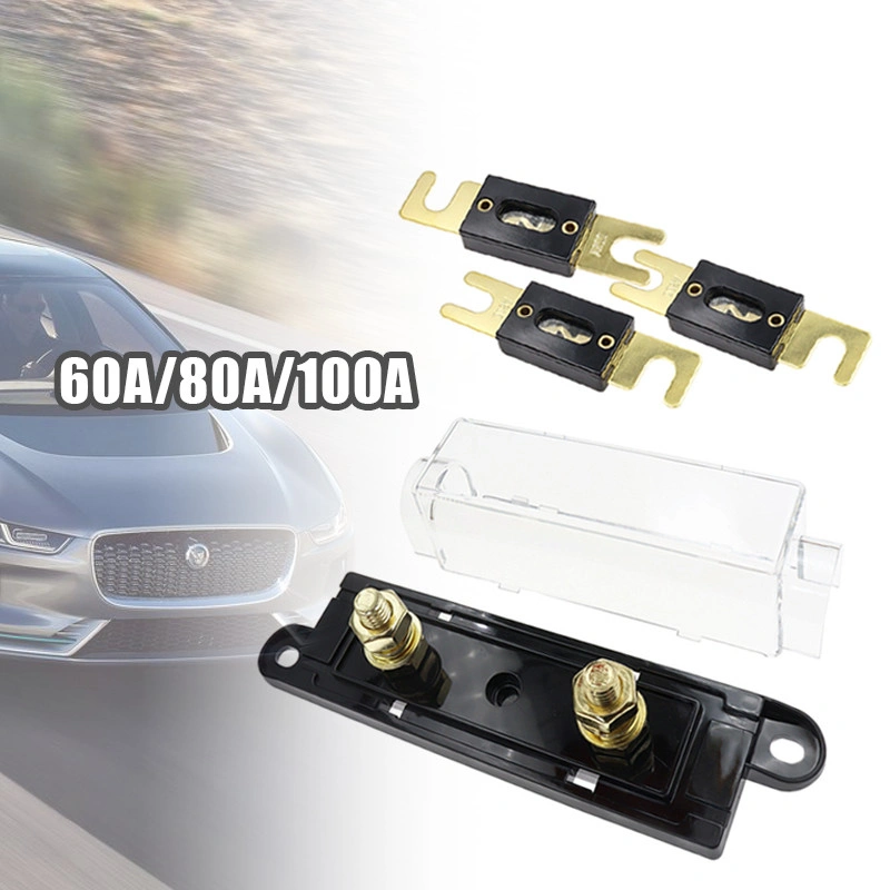 SIAP Sekering Fuse Audio mobil Holder Audio Sekring ANL Gold Plated Basis/60A/80A/100A