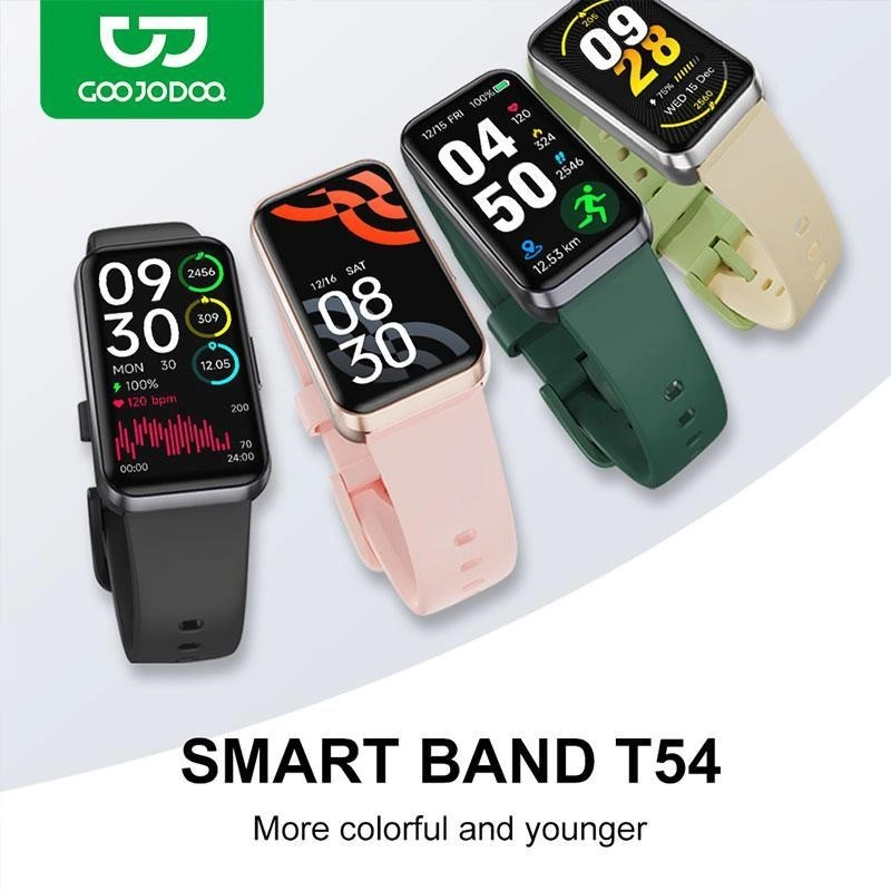 GOOJODOQ Smartwatch/Smartband T54/Smart Watch Colourful Display Heart Rate Monitoring Blood Oxygen