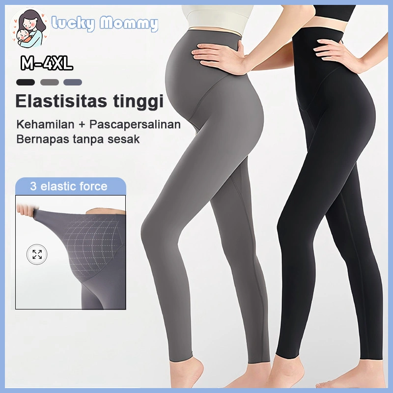 2pcs legging hamil celana hamil legging leging ibu hamil ukuran Jumbo Wanita Spandex Premium 3015