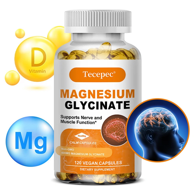 Suplemen Tecepec Magnesium Glycinate 400 mg untuk membantu otot rileks dan memulihkan tidur yang sehat