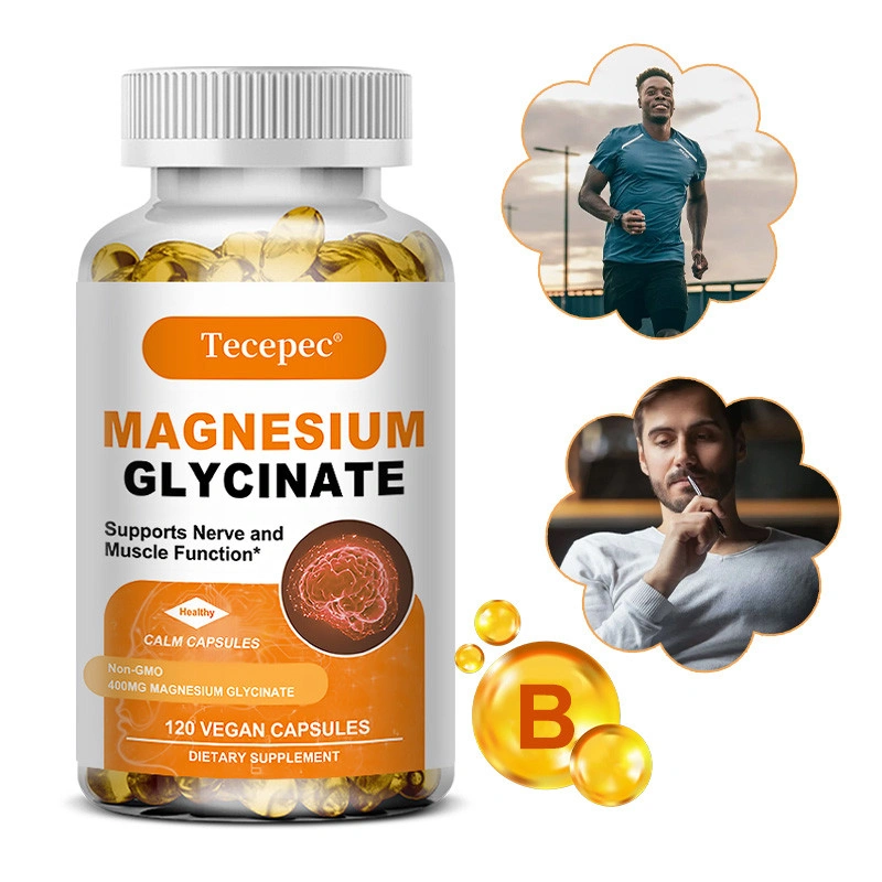 Magnesium Glycinate 400 mg Pendukung Tidur Kesehatan Tulang Suplemen Mineral Mood Mendukung Kekebalan Tubuh Pria & Wanita