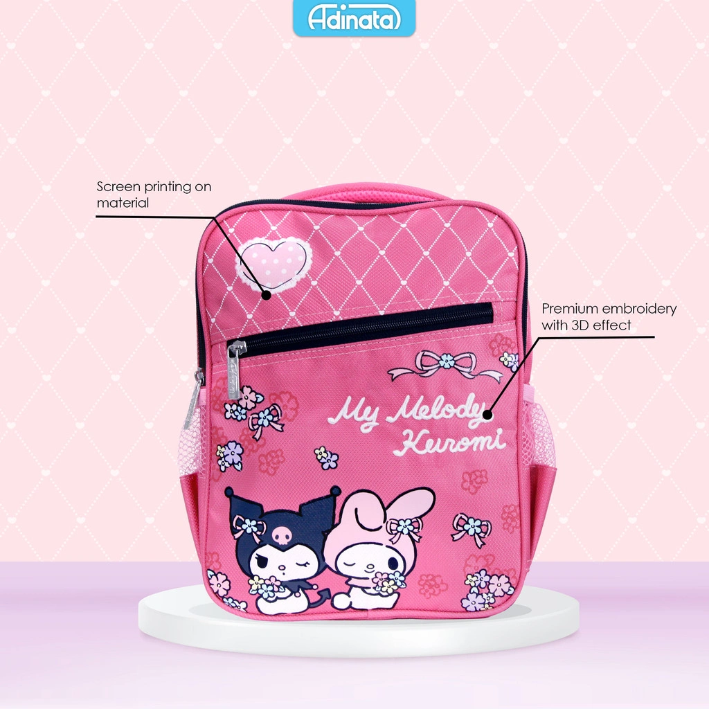 Adinata My Melody Kuromi Heart Tas Sekolah Ransel S Anak Perempuan Tas Fashion
