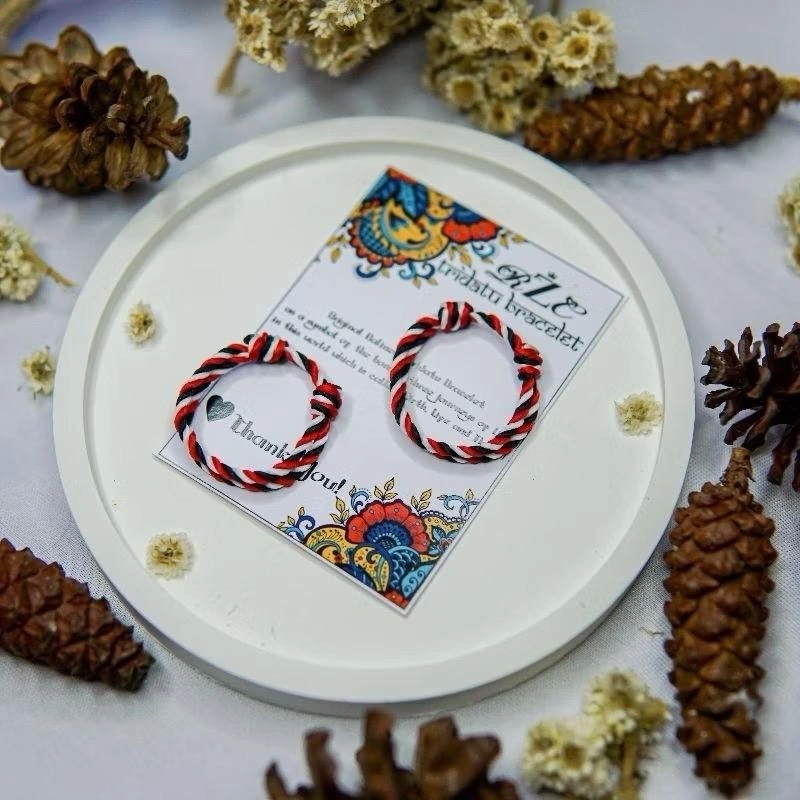 Isi [2pcs] Gelang Tridatu Bayi /Gelang Telon Jawa buat Bayi ukuran 1.mm Minimalis Bracelets/Gelang Tangan Anak