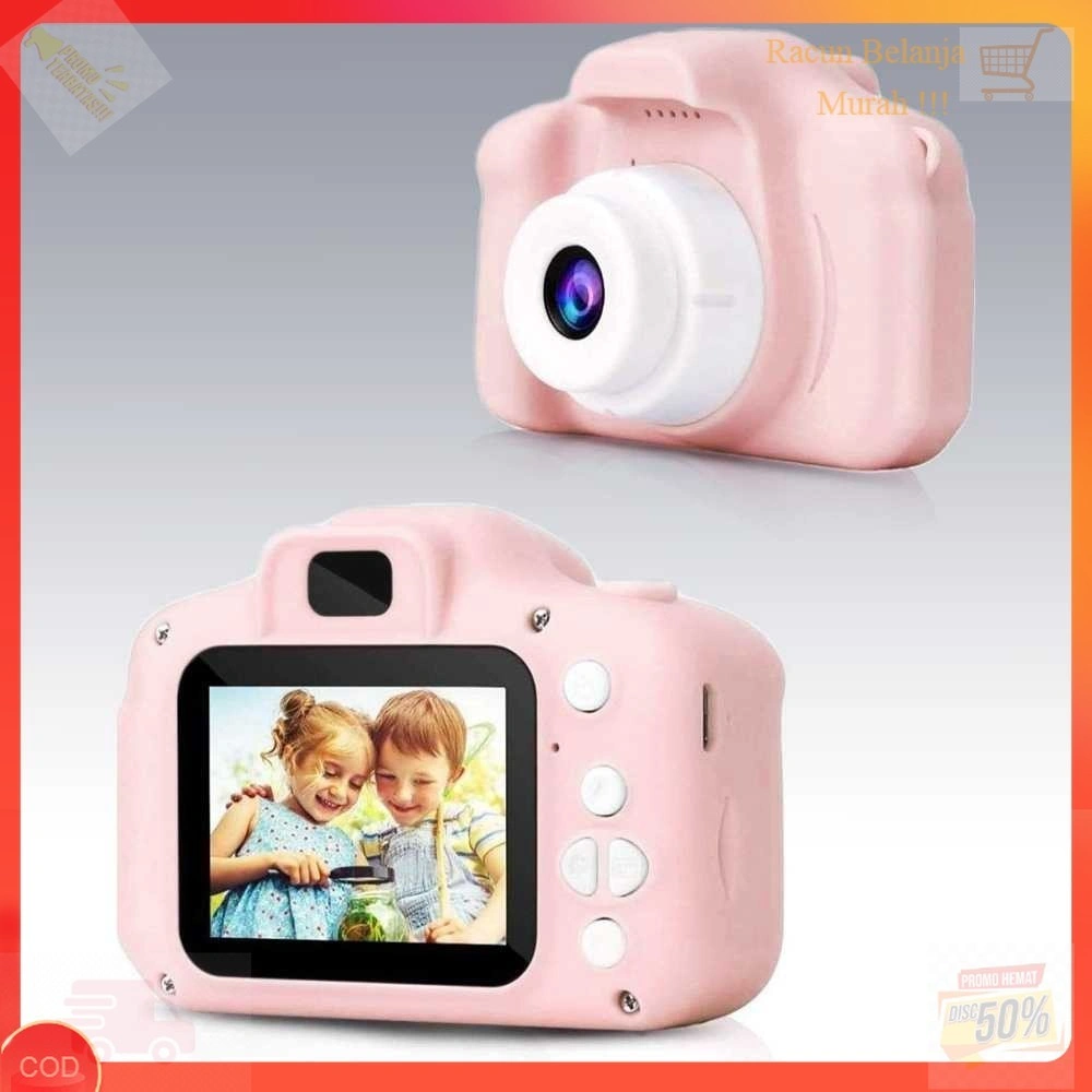 [AURORA] WISHLOW Kamera Anak Mini Kids Camera Toy HD 1080p USB 2 Inch