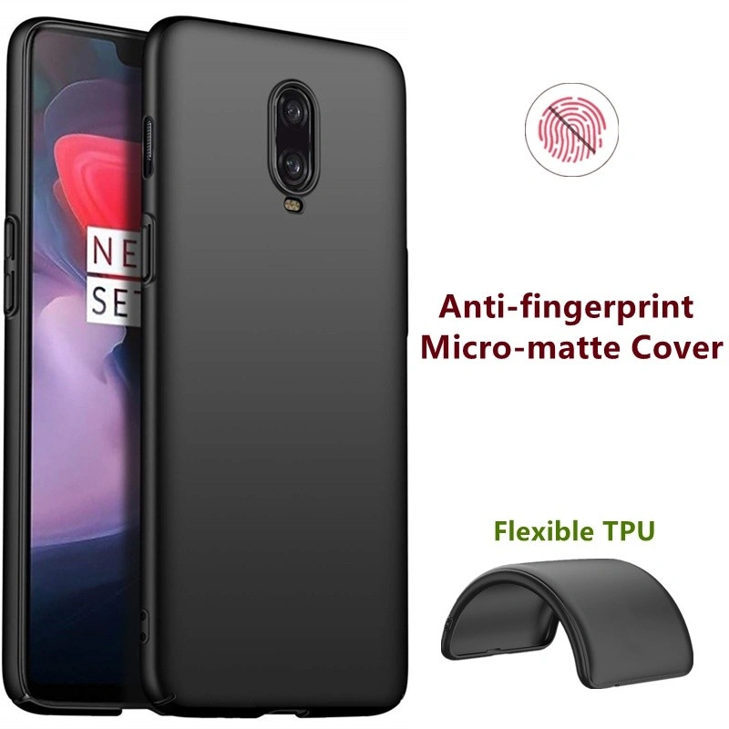 Case ONEPLUS 6 / 6T / 7 / 7 PRO Premium Matte Case Ultra Slim Fit TPU Silicone Soft Black Doff