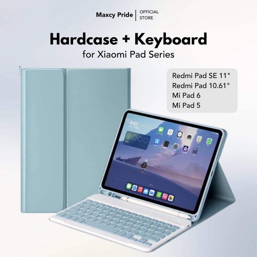 Smart Keyboard Magnetic For Xiaomi pad 5/6/7 Redmi pad SE 11" 2023/8.7" Redmi Pad 10.61 Redmi Pad/Poco Pad 12.1" Mi Pad 6s Pro 12.4" Bluetooth Wireless