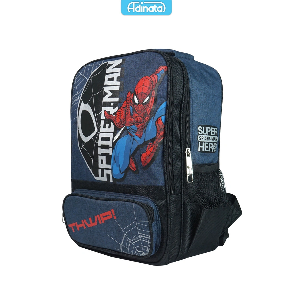 Adinata Spiderman Thwip Tas Sekolah Ransel L Anak Laki-Laki Tas Fashion