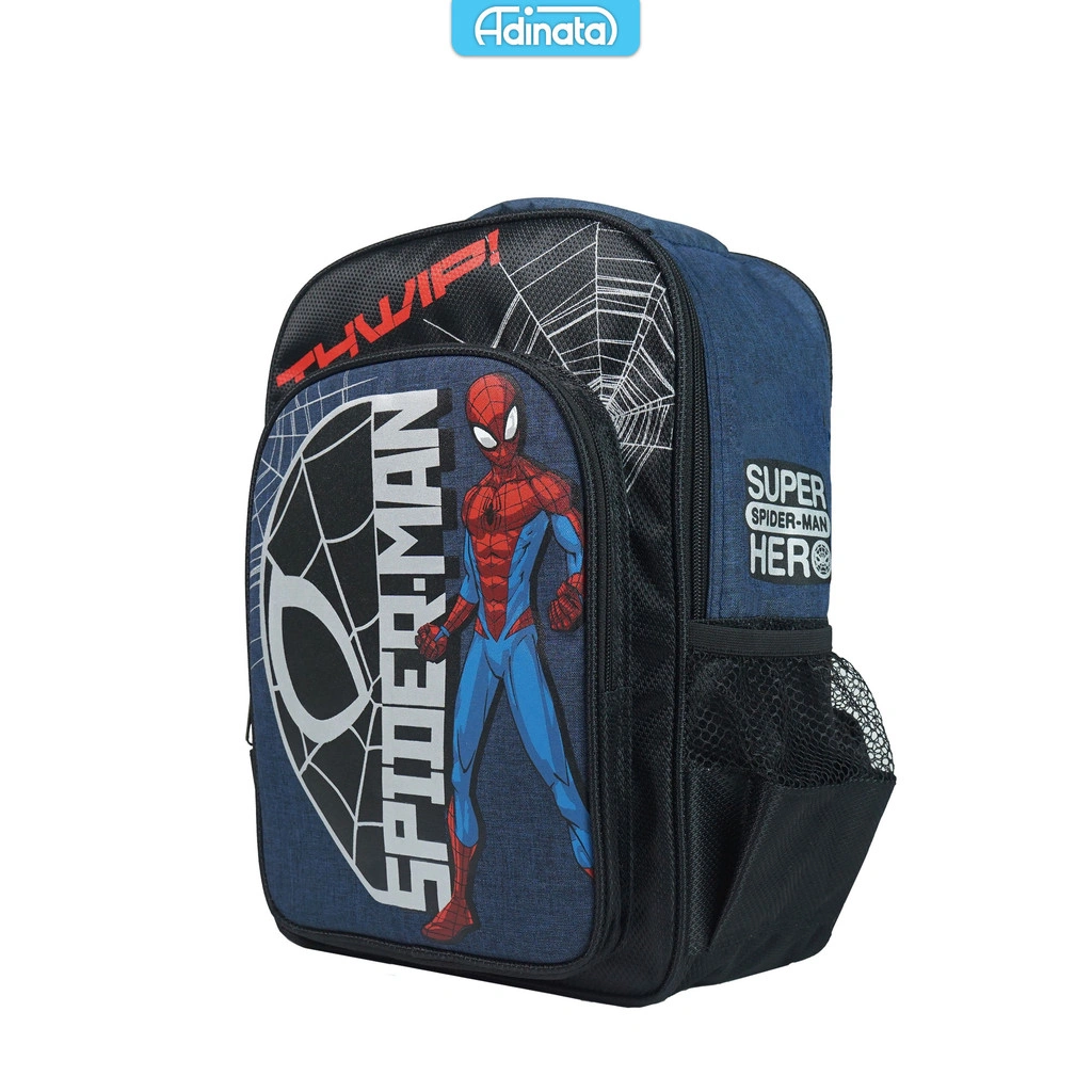 Adinata Spiderman Thwip Tas Sekolah Ransel M Anak Laki-Laki Tas Fashion