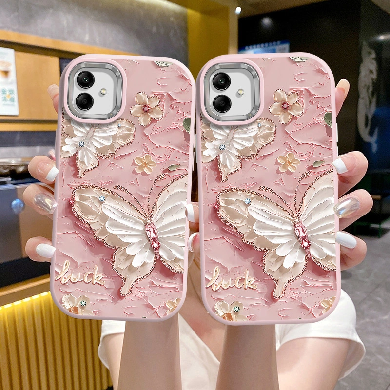 Casing hp Samsung A55 A15 A35 A05S A54 S23 NOTE20ULTRA S24 A14 M02S A025 F02S A03S A03(4G/5G) A125 A13LIE A04S A22 A23 A24 A25 A32 A33 A34 A50 A51 A52 A53 A54 F23 Butterfly soft case XPD0069