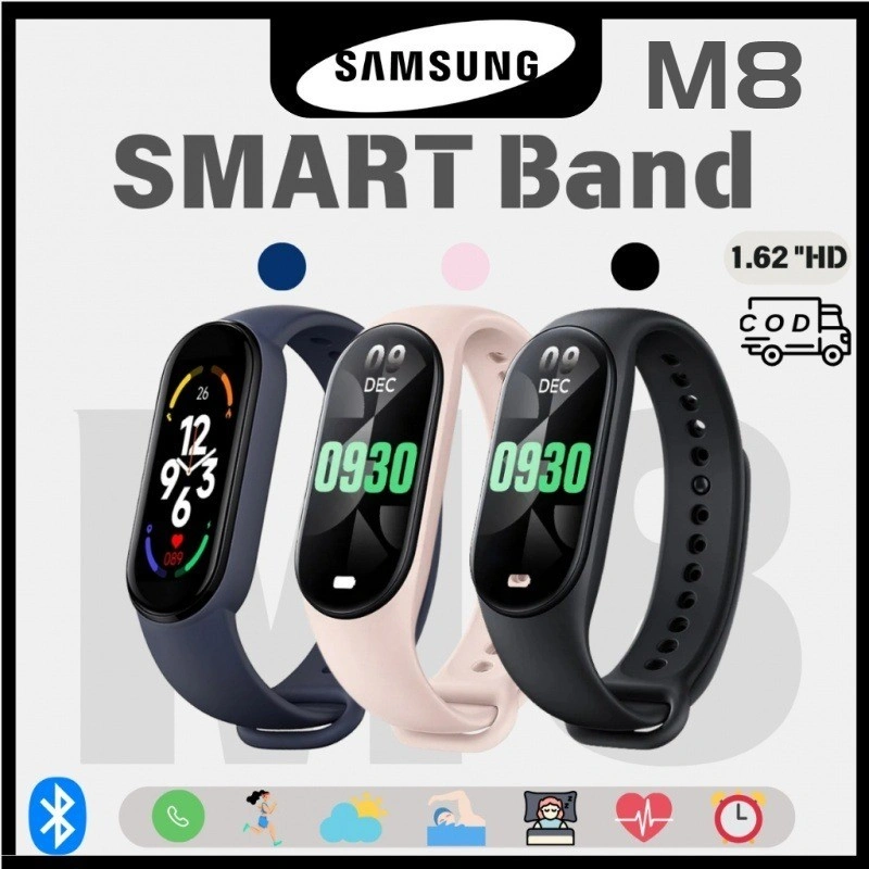 [100% Original✅Garansi 12 Bulan] Sαmsung Smartband M8 pria smartwatch wanita jam tangan elektronik