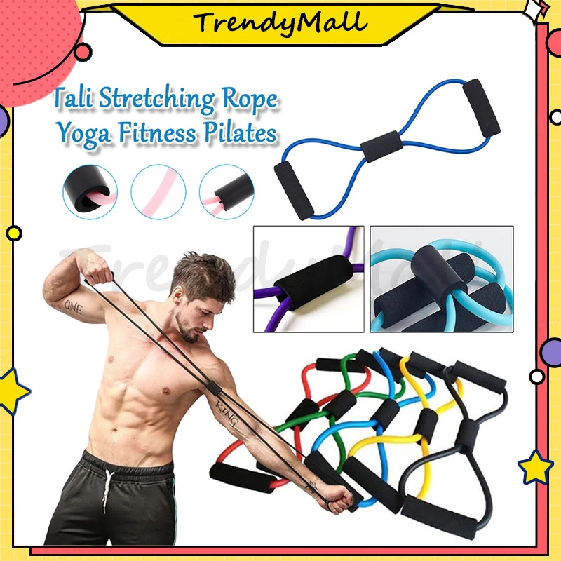 Toning Tube Resistance Band Stretch Rope/Resistance Band Elastis untuk Latihan Yoga