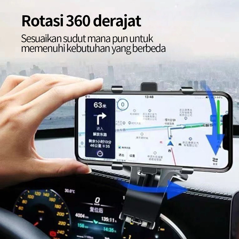 Spion Dan Jepit Holder Mobil 360 Hp Multifungsi Car Dashboard Bracket Universal Hd 35 Tengah Phone