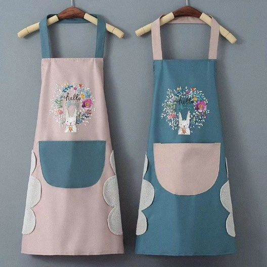 Celemek Apron Masak Karakter RIK H5296 Waterproof Anti Minyak / Celemek Anti Air Bahan Kain Premium Quality Keren