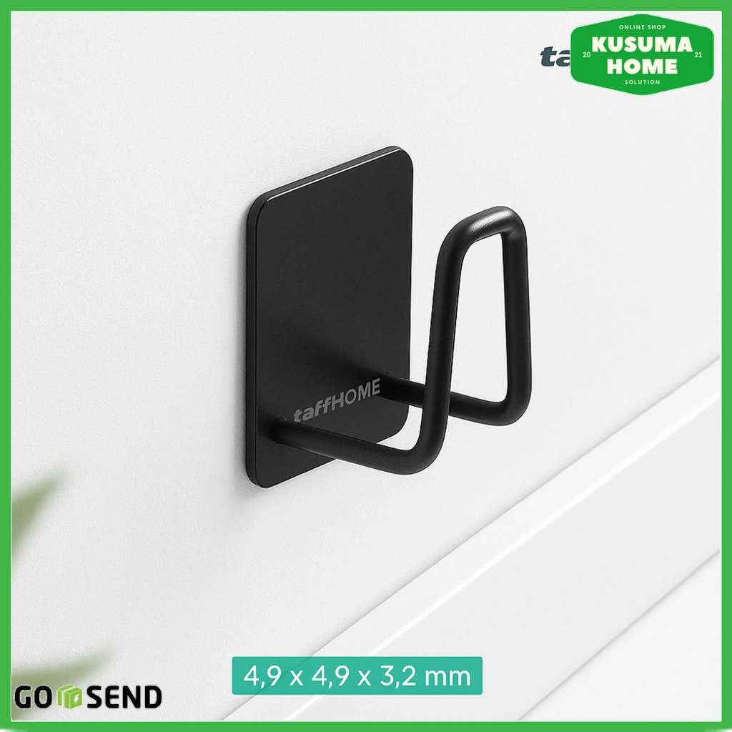 Rak Gantung Dinding Tempel Dapur Stainless Serbaguna Perekat Kuat Gantungan Sendok Spatula Spons Tanpa Paku Anti Karat