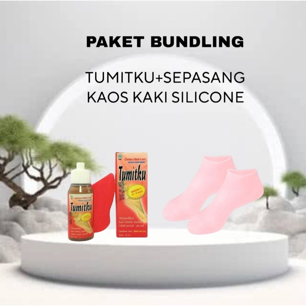 [ BPOM ] Paket Bundling Tumitku dan Sepasang Kaos Kaki Silicone Solusi Kaki Pecah-Pecah Kering Kapalan asli mujarab