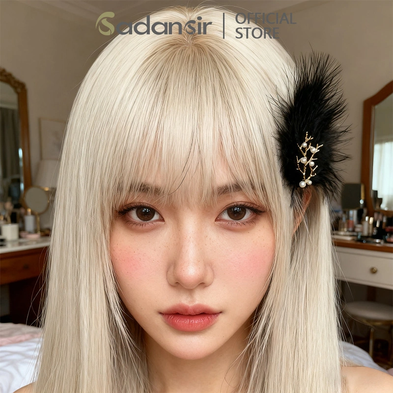 Sadansir Bulu Cabang Jepit Rambut Peri Super Jepit Lucu Gaya Kuno Aksesori Rambut Hiasan Kepala Peri