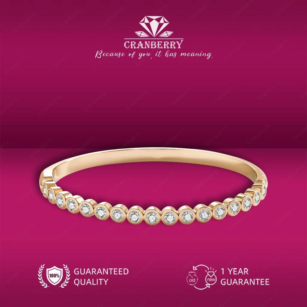 Gelang Wanita Cranberry Wanita Cranberry Jewelry Premium Lapis Emas 18k Anti Luntur Anti Berubah Warna Garansi 1 Tahun Resmi Size Adjustable Kualitas Grade Terbaru Aksesoris Perhiasan Gelang Nikah Permata VVS1 Elegan COD B24