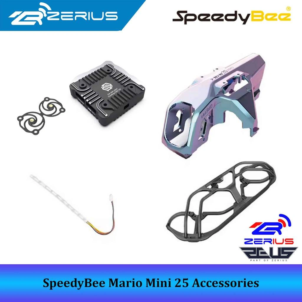 SpeedyBee Mario Mini 25 Accessories, Canopy Propeller Guard O4 Lite Adapter RGB LED Mario Mini25