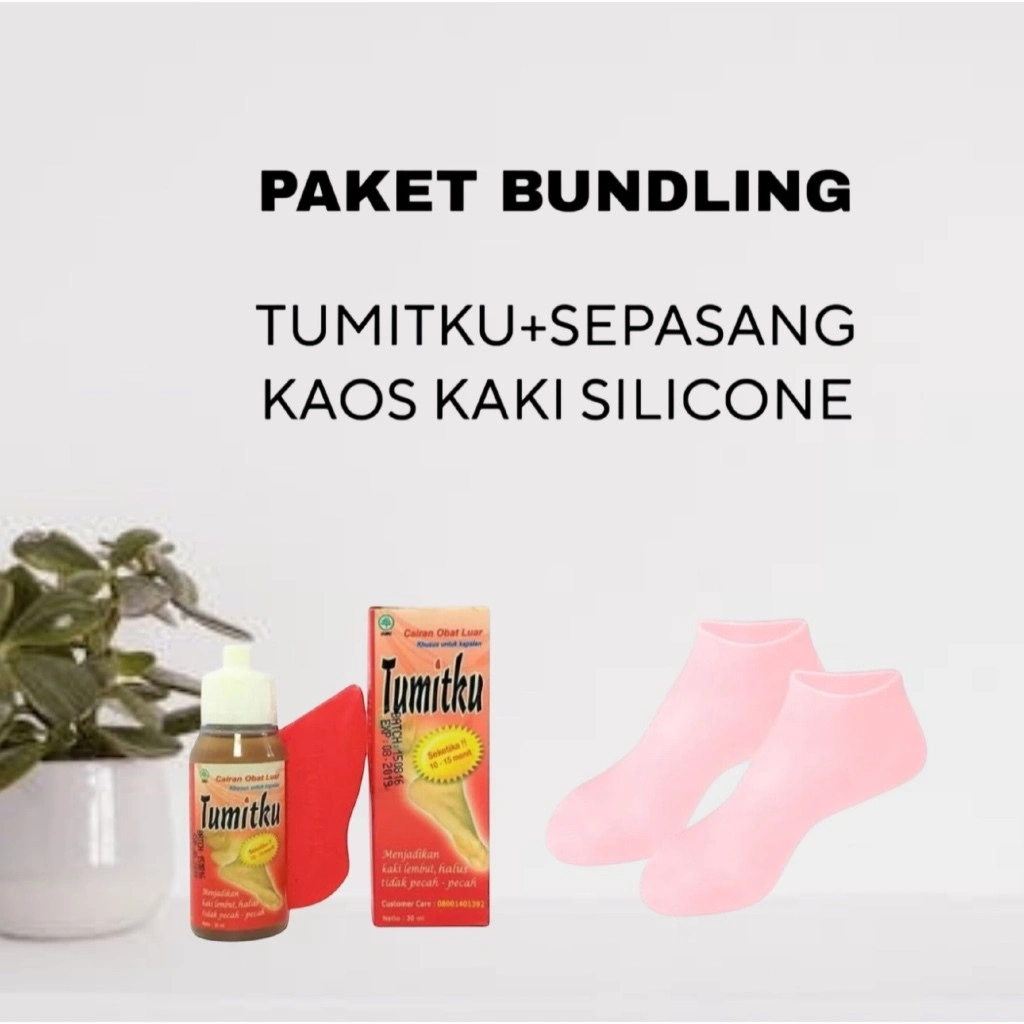 [ BPOM ] Paket Bundling Tumitku dan Sepasang Kaos Kaki Silicone Solusi Kaki Pecah-Pecah Kering Kapalan mujarab