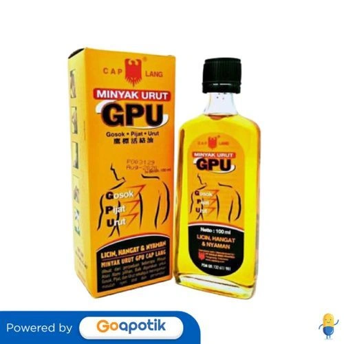 Minyak Urut Gpu 100 Ml Botol