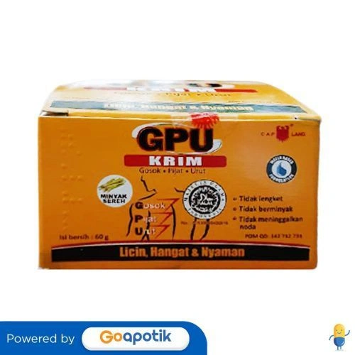 Cap Lang Gpu Krim Minyak Sereh 60 Gram Pot