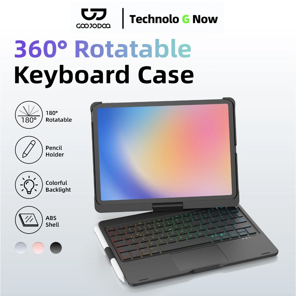 GOOJODOQ for iPad Case with Keyboard Bluetooth Mini 6 8.3 Air 6 4 5 Pro 11 12.9 13 Wireless Magnetic