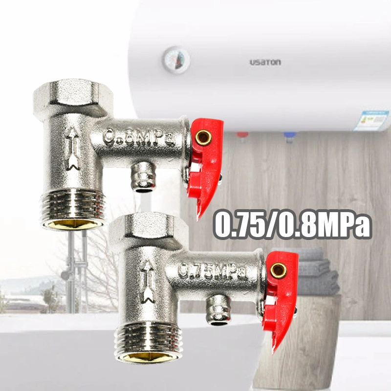 Klep Pengaman Water Heater 1/2 Inch Safety Valve Water Heater Untuk Semua Merk Pemanas Air
