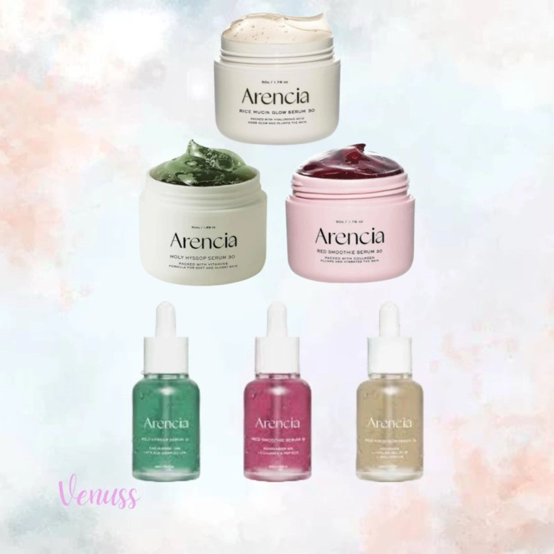 ARENCIA Holy Hyssop Serum 30 50g | Fresh Red Smoothie Serum 30 50g | Holy Hyssop Serum 12 30ml | Rice Mucin Glow Serum 30ml | rice mucin glow serum 30 50g | fresh red smoothie serum 30 50g