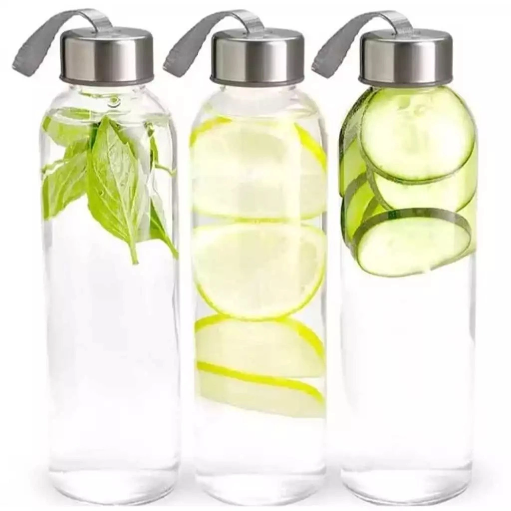 BU Botol Kaca Bening Transparan BPA Free Tutup Anti Tumpah 420ML My Bottle Tumbler Glass Gelas Aesthetic Viral Termos Tahan Air Panas Dingin Minum Souvenir Bingkisan Hadiah Doorprize Pernikahan Nikah Nikahan Wedding Ulang Tahun Anak B1