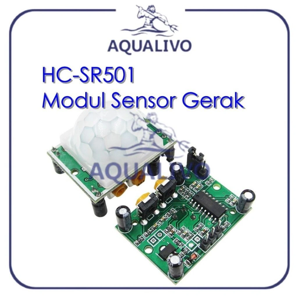 AQUALIVO HC-SR501 Human Motion Detector PIR INFRARED IR Sensor Gerak SR 501 Komponen ARDUINO Elektronika