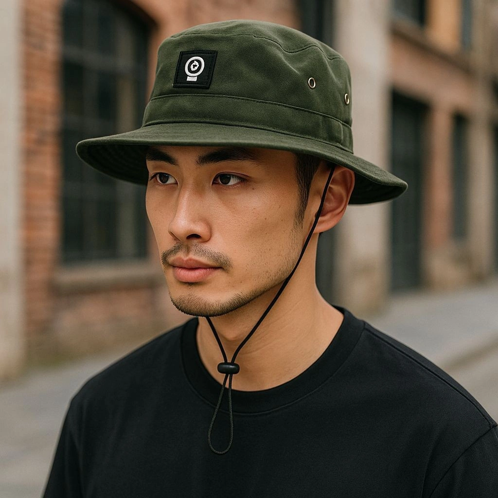 Analogibdg - Topi Rimba Hunter Hat Outdoor Adventure Jungle Pelindung Pantai Panas Bucket Mancing Alam Hutan