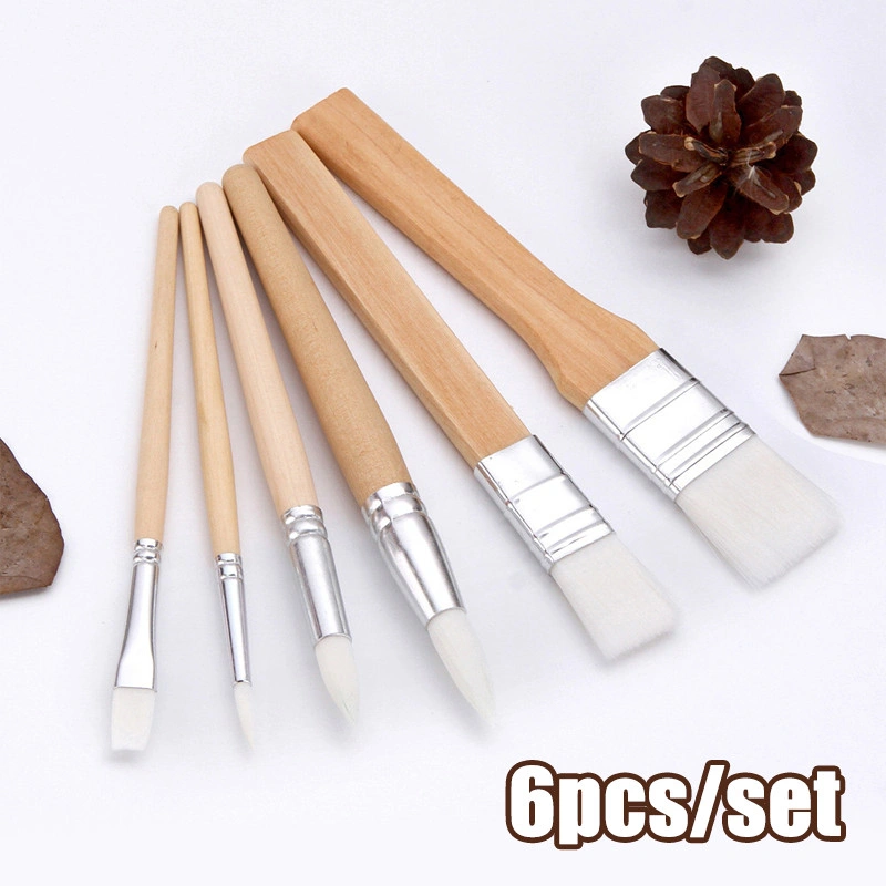 Watercolor Brush Set Kuas Lukis 6pcs/set Acrylic Painting Brush