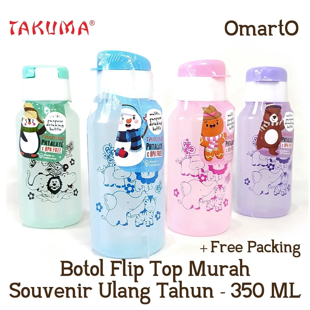 BP Takuma Denver Botol Tutup Putar Flip Warna Putih 500 ML BPA Free Souvenir Ulang Tahun Anak Anti Tumpah 500ML Tumblr Gambar Motif Kartun Lucu Aesthetic Termos Tahan Air Panas Dingin Bingkisan Hadiah Doorprize Pernikahan Wedding  Trendy Kekinian B1 KDS
