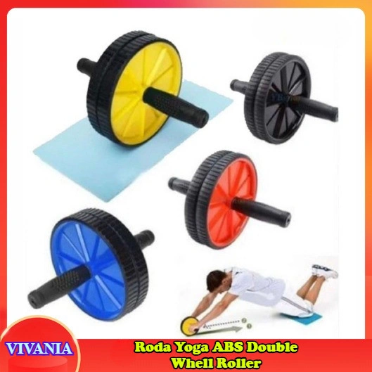 VIVANIA - M3 Roda Yoga ABS Double Whell Roller - Alat Fitness Abdominal Wheel