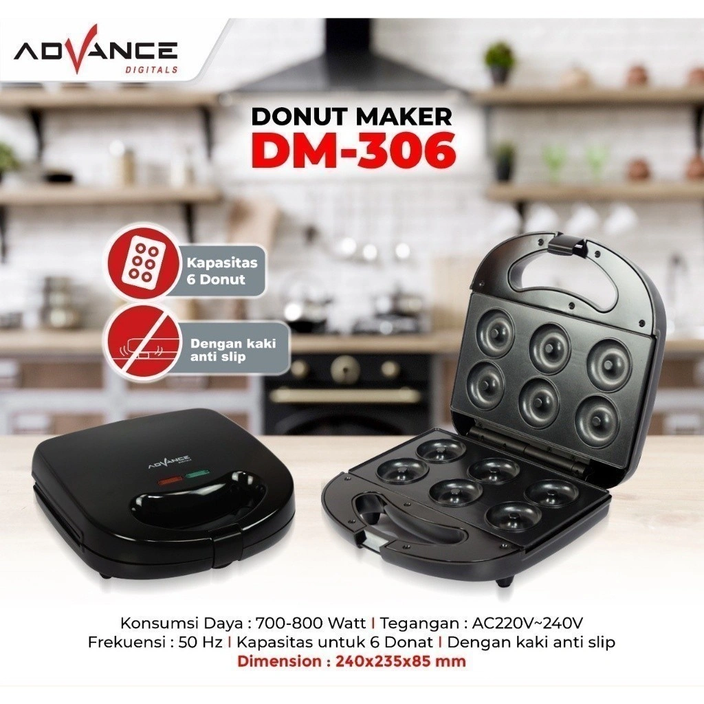 DONUT MAKER / Alat Pembuat donut / Donat elektrik Advance DM306 / DM-306
