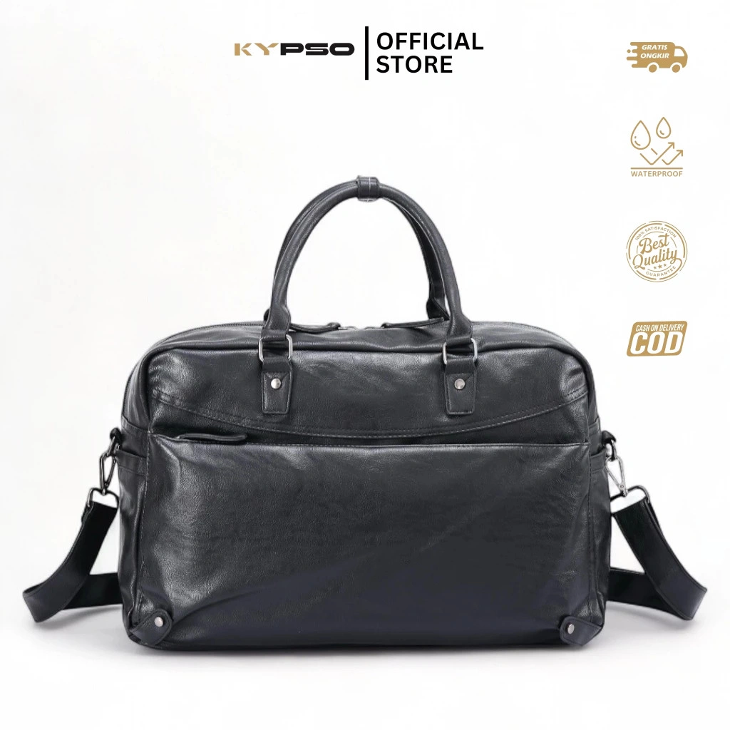 KYPSO Roamer Duffel Bag Kulit Pria Tas Travel Waterproof Tas Gym Olahraga Anti Air Duffle Bag