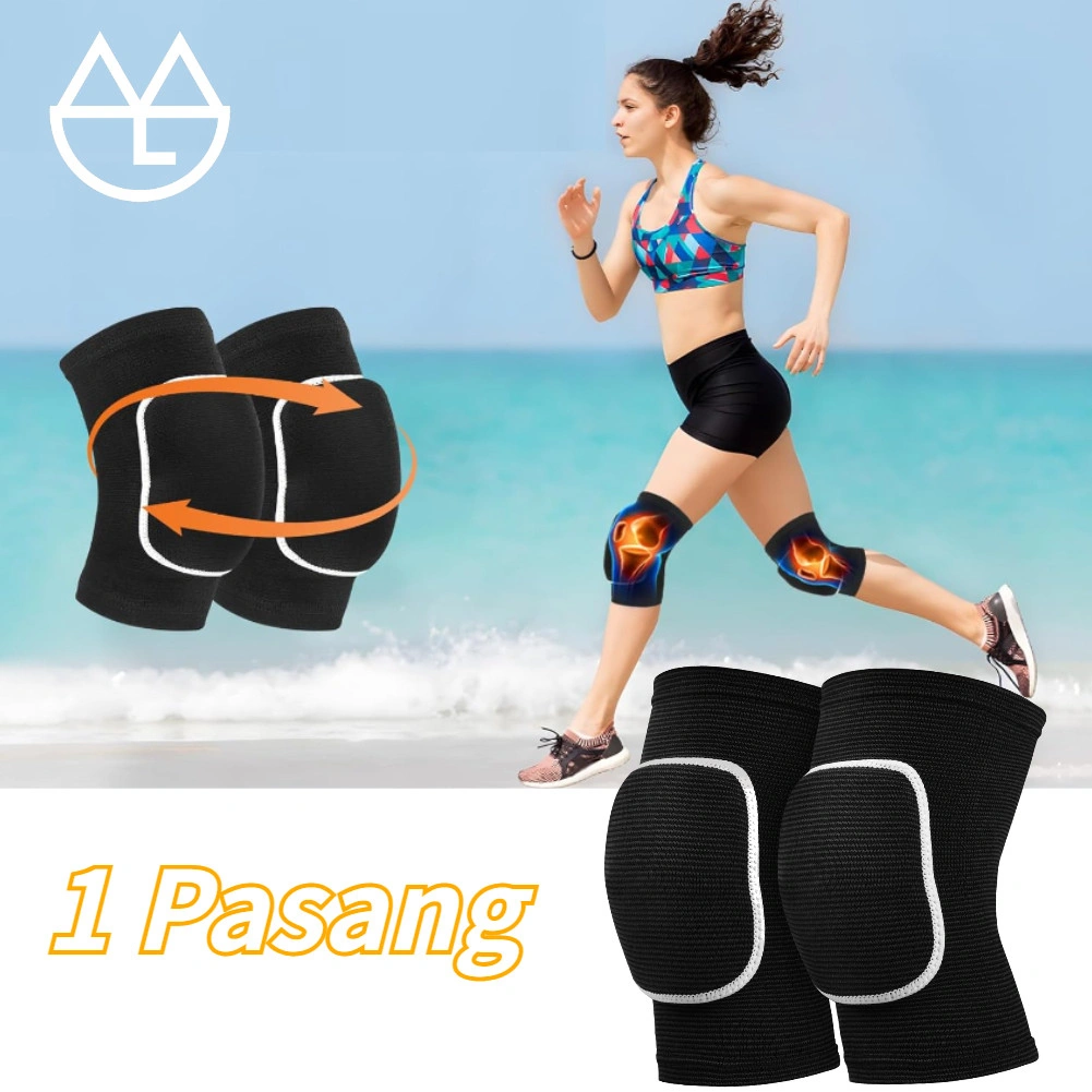 2PCS Knee Kneepad Deker Lutut Pelindung Lutut Decker Fitnes Kiper Hiking Mendaki Lari Sport Safety