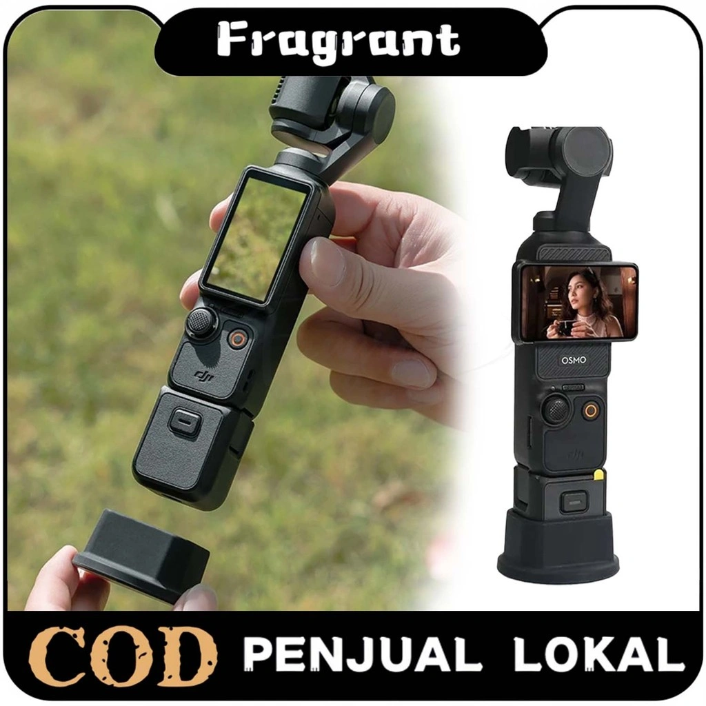 DJI Osmo Pocket 3 Desktop Stand Base Silicone Anti Goyah Fix Bracket Mount Extension yang Aman dan Anti Slip untuk Kamera