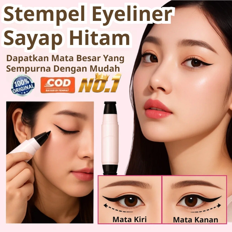 [COD+Gratis Ongkir][Menggambar Eyeliner Dalam Satu Detik] Stempel Eyeliner Satu Bagian/Stempel Eyeliner Putar Satu Bagian Untuk Eyeliner Cair Yang Presisi/ Tahan Lama/ Anti Luntur/ Dan Cepat Kering/ Eyeliner Untuk Pemula