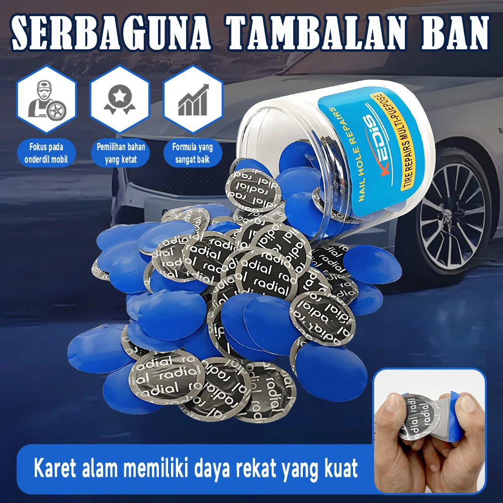 Bestpatch Karet Tambal Ban Dalam Luar - Tiptop Tambal Ban/200Pcs, Solusi Terbaik Untuk Perbaikan Ban Bocor Dengan Karet Multi Fungsi