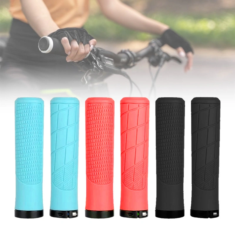 Handfat Handgrip Grip Stang TPR 2PCS Lock Karet Sepeda Gunung Handgrip Tidak Licin