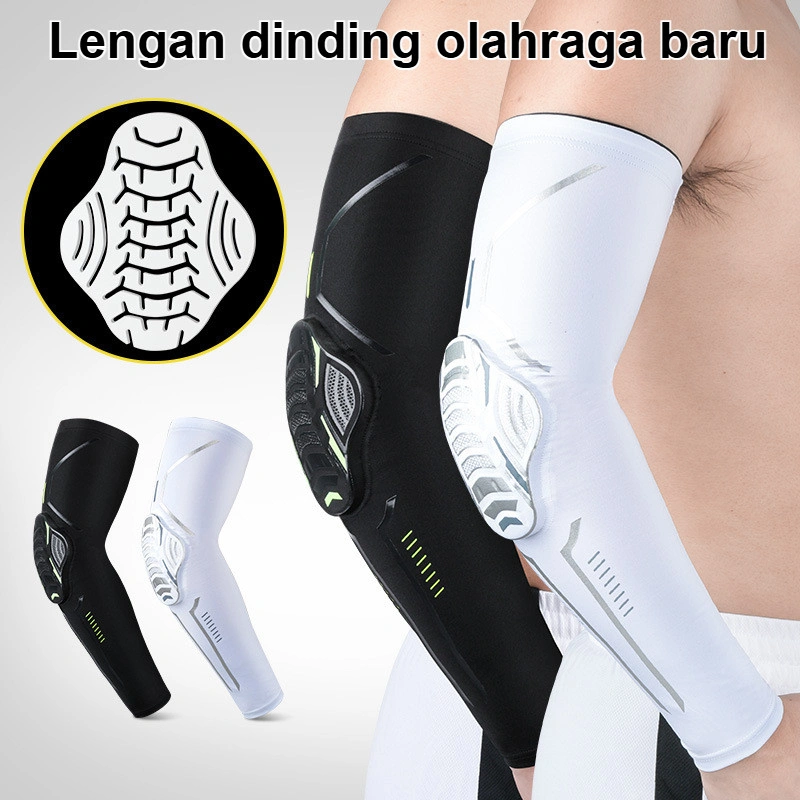 【Anti Bentur &amp; Tekanan Tepat】Pelindung Siku dan Lengan Olahraga/ Anti Benturan dan Gesekan, Bernapas/ Pelindung Lengan Bertekanan/ Penyangga Siku/ Cocok untuk Penggemar Sepak Bola, Basket, Mendaki, dan Panjat Gunung